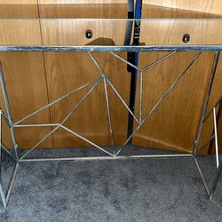 Elegant Console Table With Glass Top