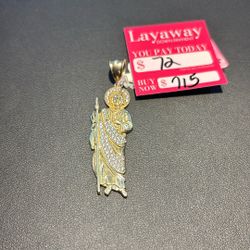14K 6.9 Grams San Judas Pendant