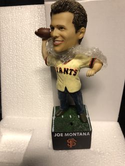 Joe Montana San Francisco Giants VIP bobblehead with sound chip