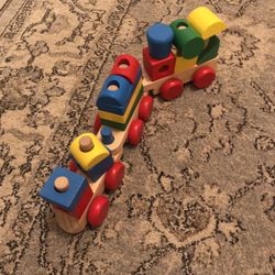 Melissa And Doug Wood Train Toy 