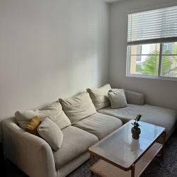 Rattan Coffee Table With Tempered Glass Top 