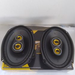 KICKER 1 PAIR 6×9 3 WAY 450 WATTS CAR SPEAKER ( BRAND NEW PRICE IS LOWEST INSTALL  )