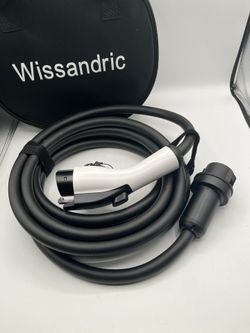 Wissandric 20' J1772 EV Charger Extension Cable, 50A 240V Heavy Duty 8 Gauge Waterproof 