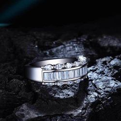 "Three Layer Gems Eternity Zircon Silver Fashion Ring for Women, EVGG1420
 
  Thumbnail