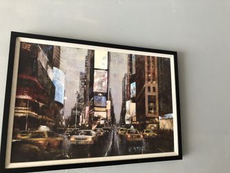 New york time square Wall art canvas
