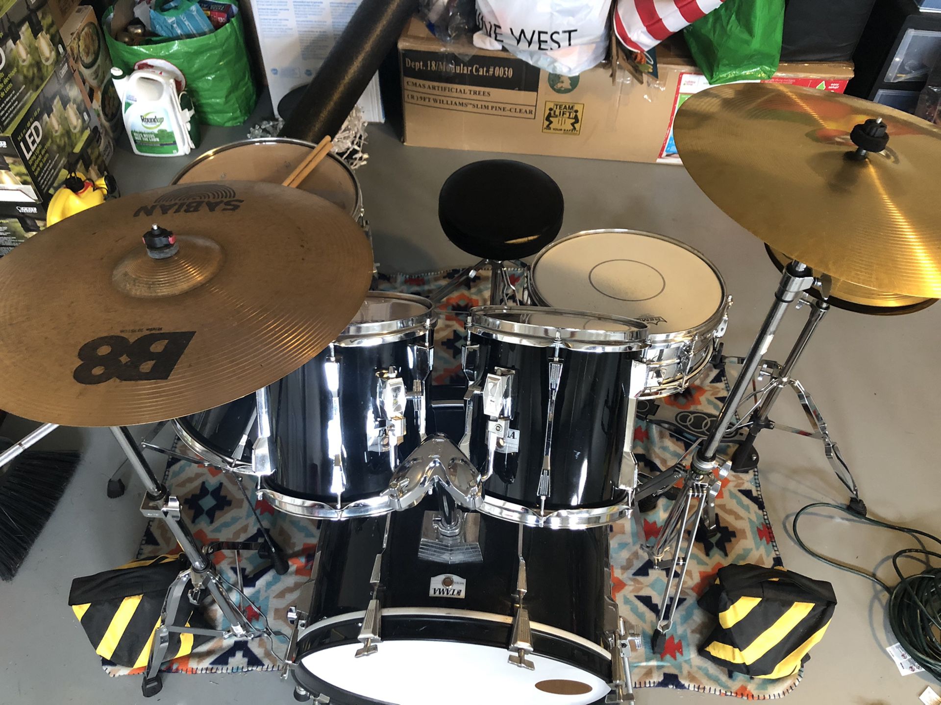 Drum sets 9 piece for sale!