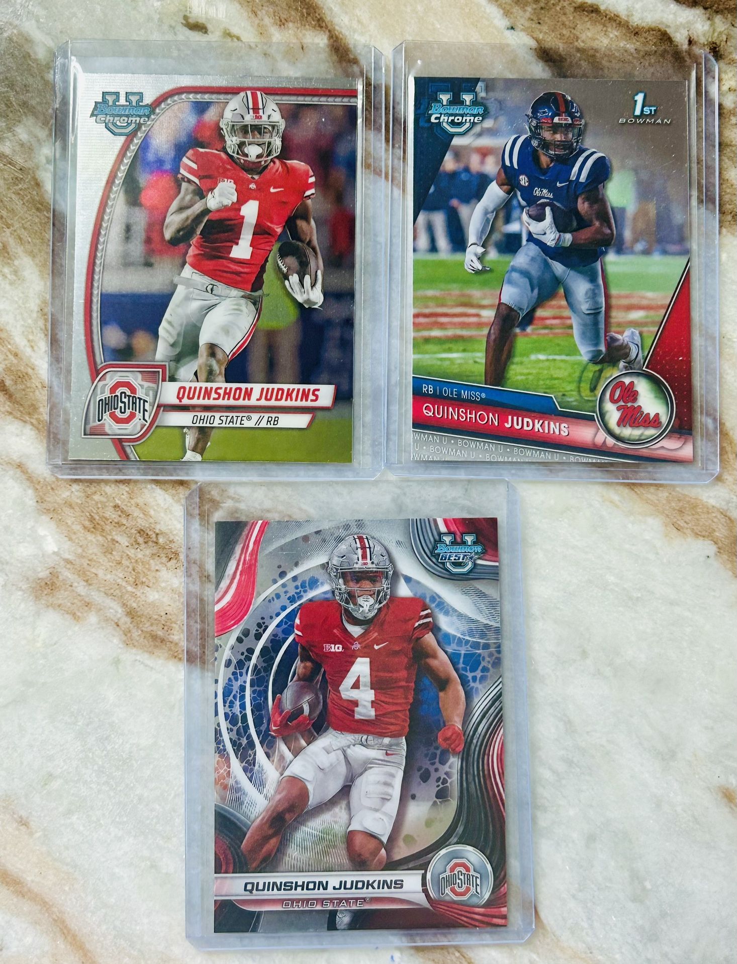 NFL OSU Cleveland Browns Quinshon Judkins Rookie Football Card Lot