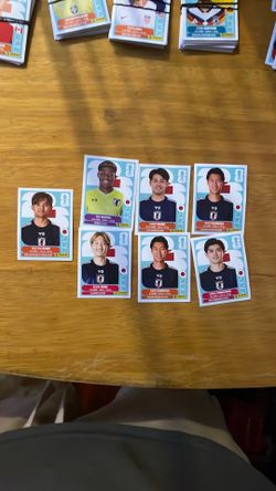 Japan panini sticker team