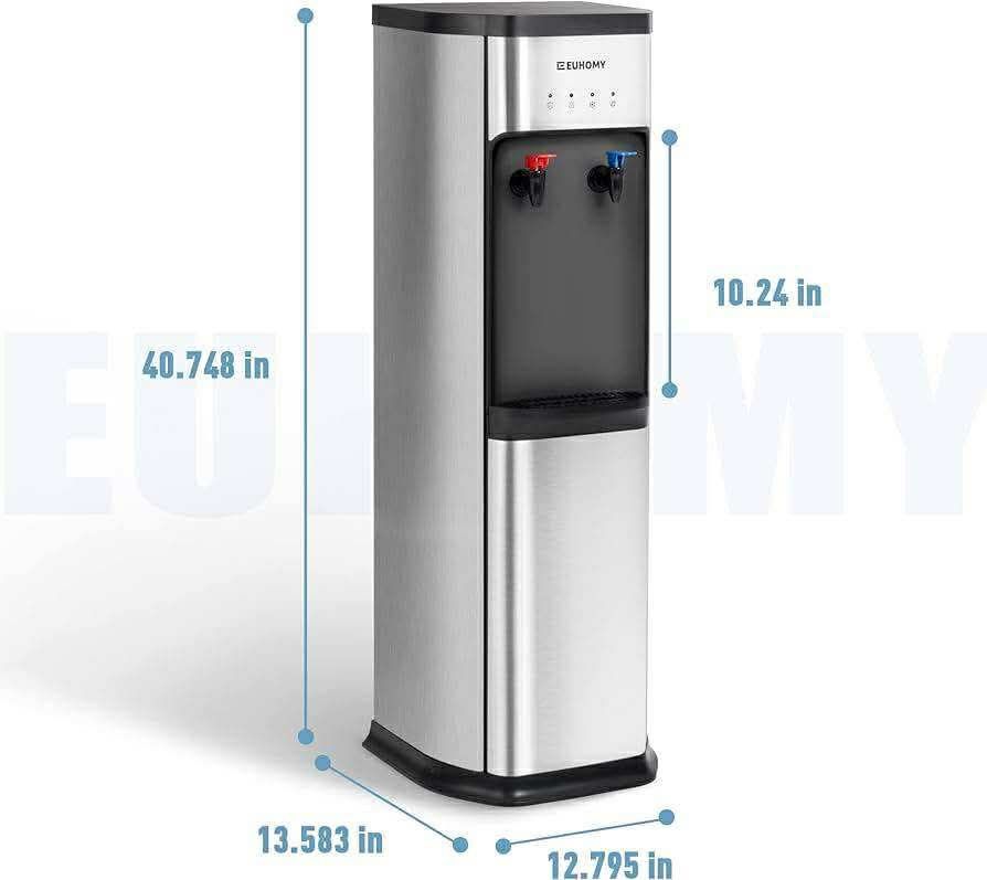 NEW - Self Cleaning Bottleless Water Cooler Dispenser, with Dual Filtration System and UV Lights Stainless Steel Water Cooler for Home, Living Room