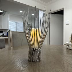 Silver Candle Holder Decoration 