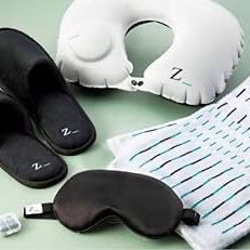 4+ ZIPAIR Amenity Travel Set – Blanket, Neck Pillow, Slippers & More ✨