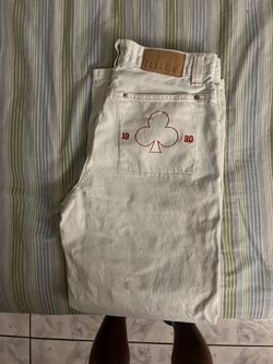 Baggy jeans white/cream