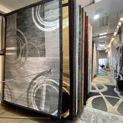 8x10 Area Rugs Carpet Rugs Modern Design Thick Colors Gray White