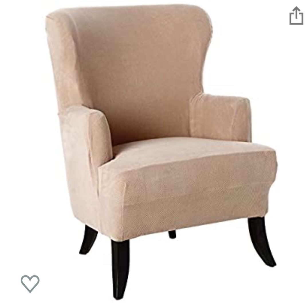 Wingback chair cover