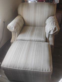 2 Chairs, One Foot Rest