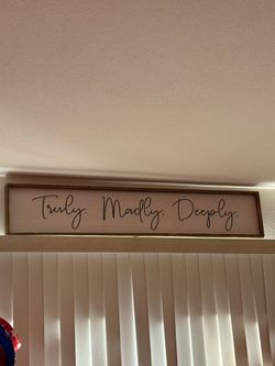 Large wooden sign