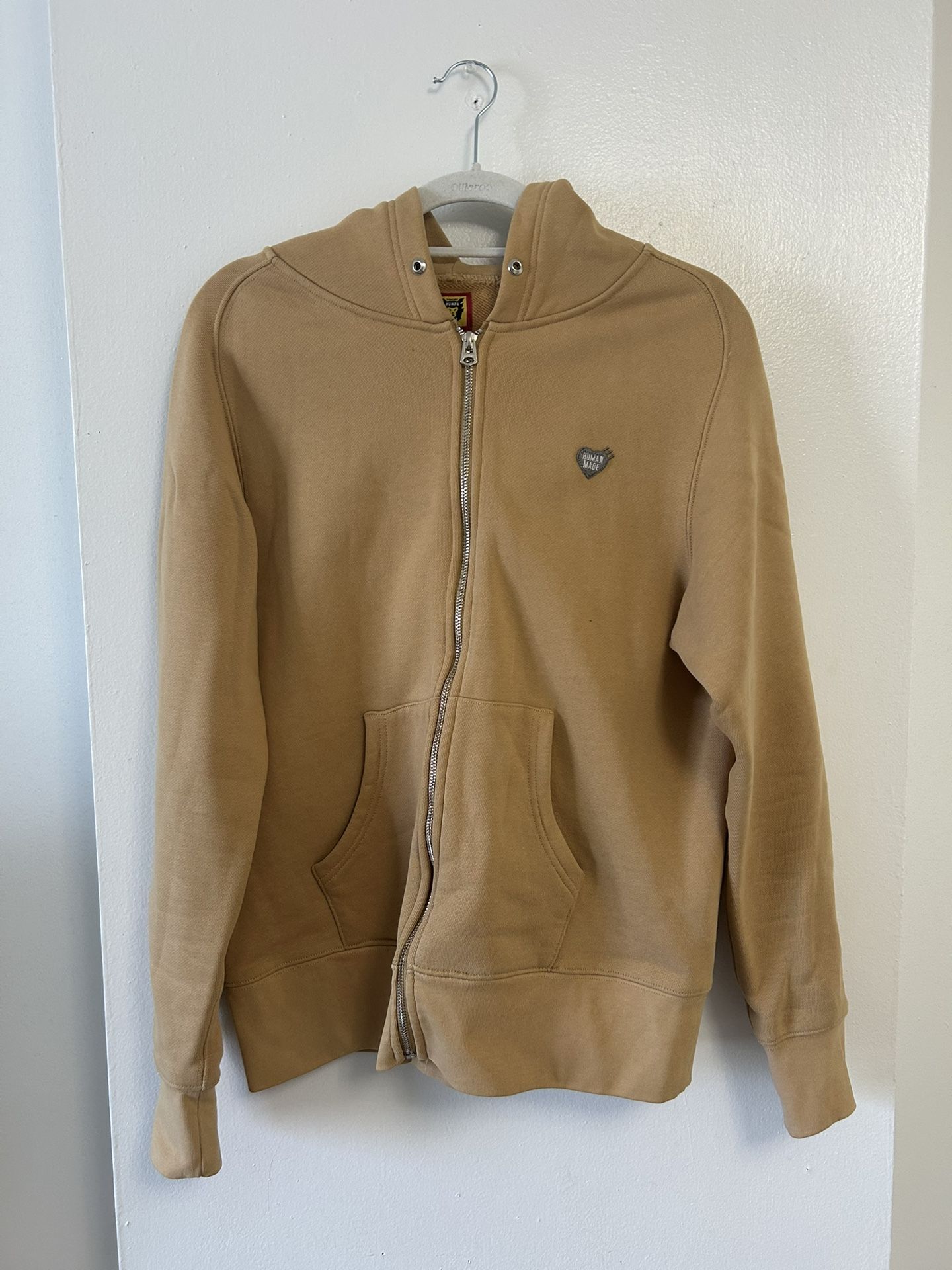 Human Made Heart Zip Logo Hoodie Size M