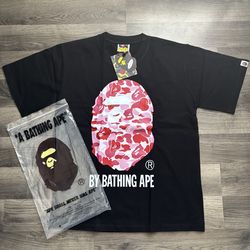 A Bathing ape shirt / pink
