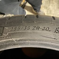 255/35/20 Michelin Pilot Sport Tires Like New!