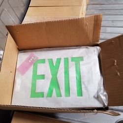 Exit signs