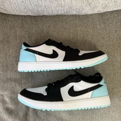 Air Jordan 1 Low 'Copa Blue' Black Golf Shoes 