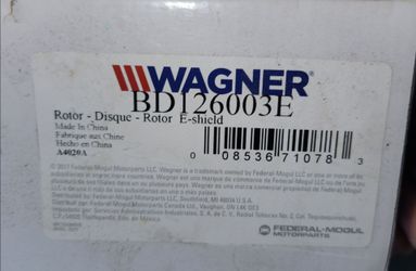 Wagner,  zd905 disc brakes, BD126003E rotors