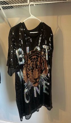 Sequence black dress