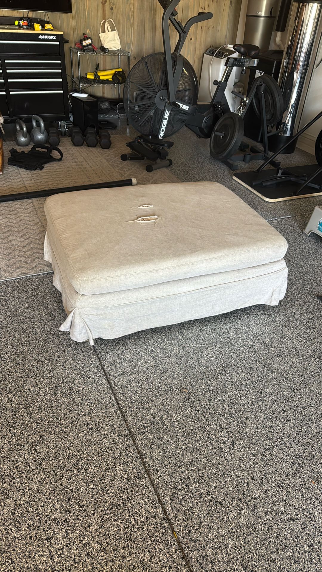 Restoration Hardware Ottoman