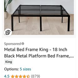 King Size Heavy duty Bed Frame