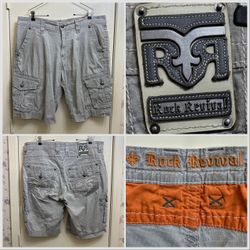 Rock Revival Cargo Shorts Size 36