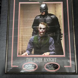 Batman Joker Actor Print Frame Signature 