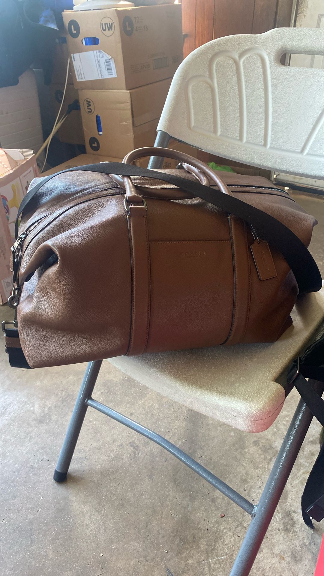 Coach Luggage Bag Brown