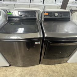 LG HIGH EFFICIENCY WASHER AND DRYER SET 