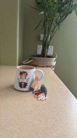 Frida Coffee Mug and Keychain