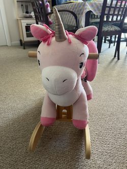 Labebe - Baby Rocking Horse - Ride Plush Unicorn Rocker,