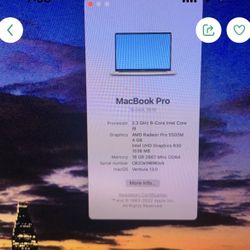 Mac book Pro 2019 16”