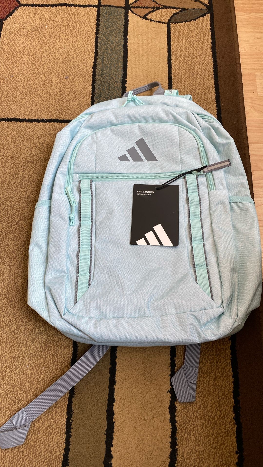 Adidas Excel 7 Backpack 16” Laptop Storage Twill Sea New