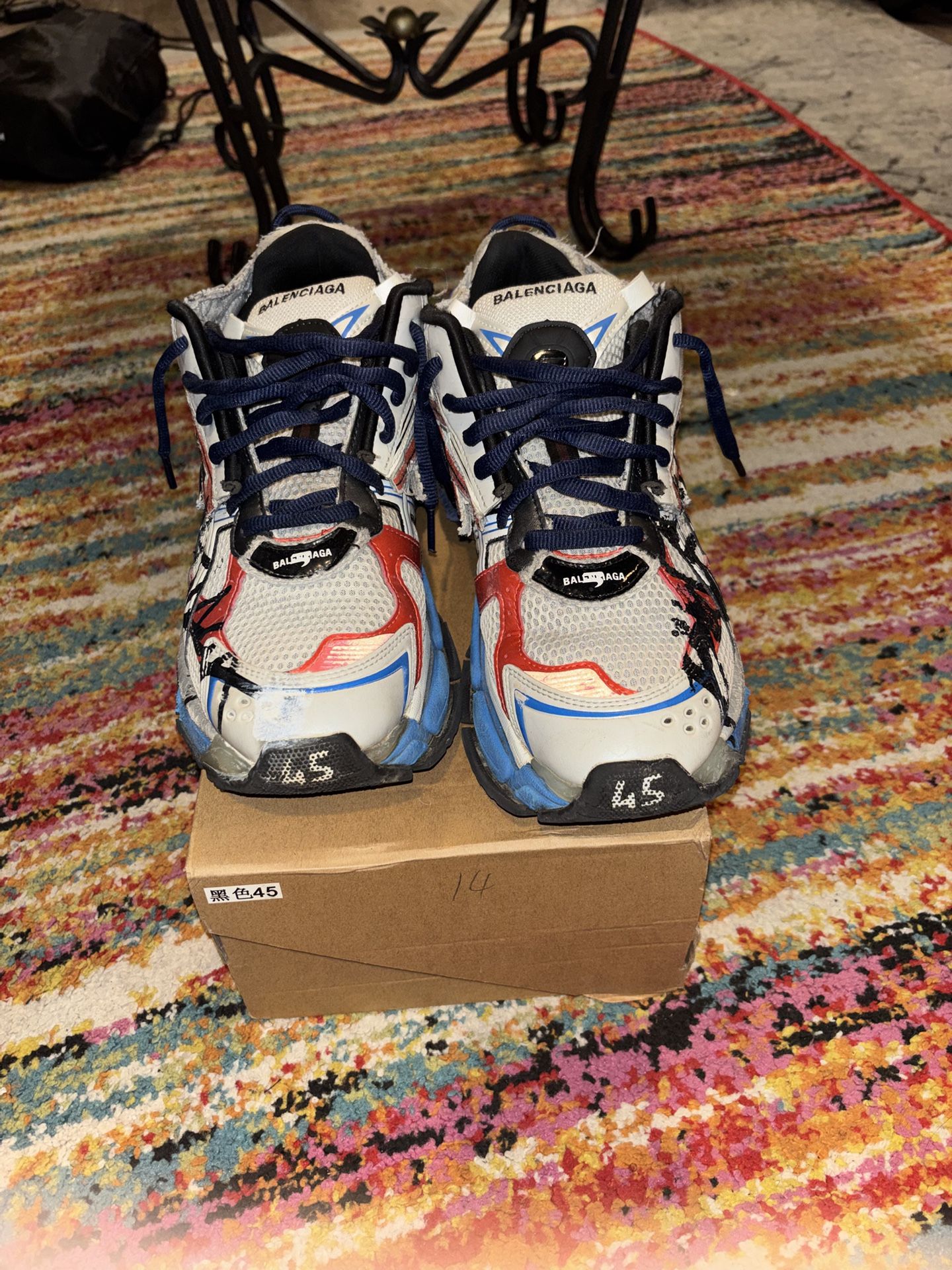 Balenciaga Runner Graffiti Red White Blue