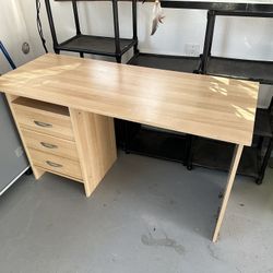 Desk, Printer, Stand and Drawers 