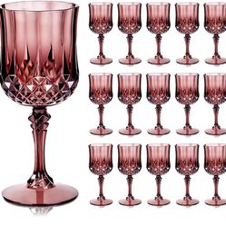 New plastic wine cups