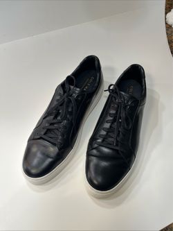 Cole Haan Men’s Leather Lace Up Casual Sneakers Black/White Size US 13 M