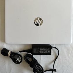 HP Laptop 14- Snow Flake White