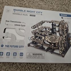 Mechanical Wooden Puzzle Marble Run - Hands Craft