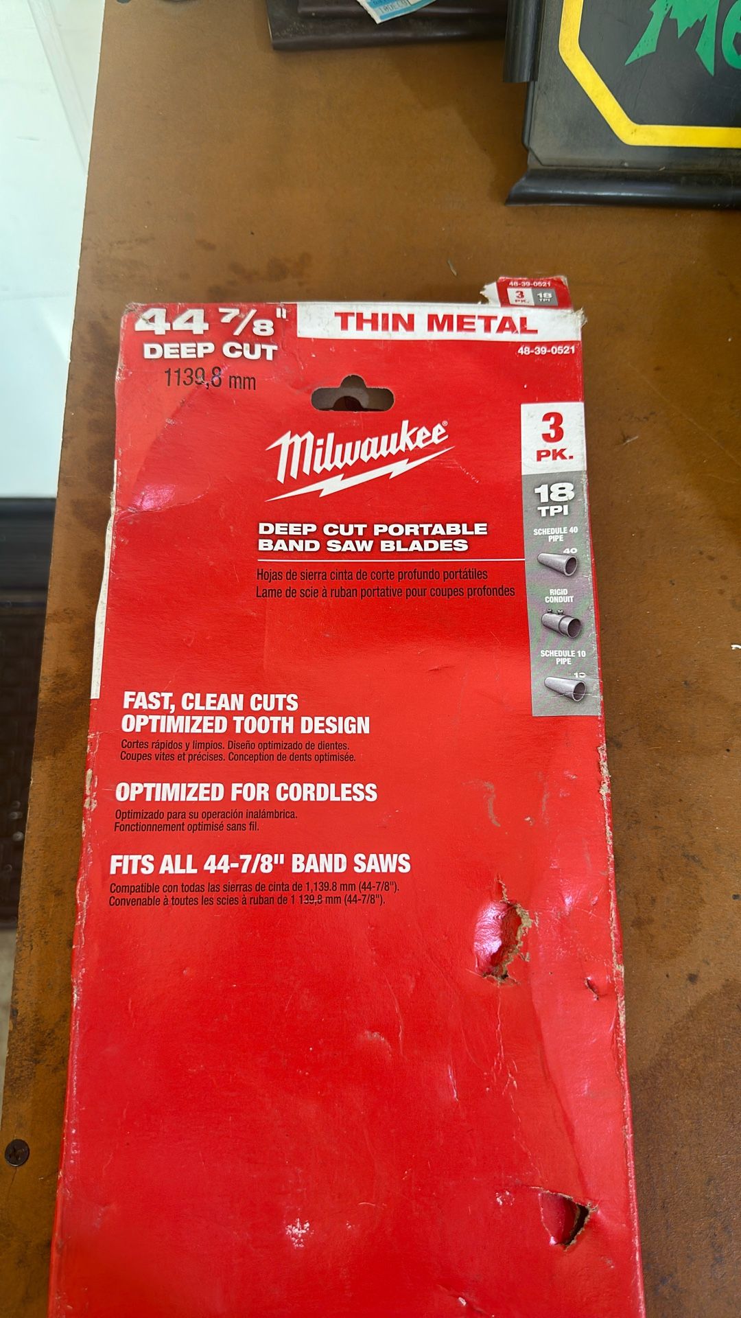 3 Pack Milwaukee Bandsaw Blades