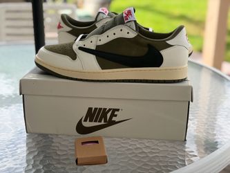 Jordan 1 Low Travis Scott Medium Olive Size 14