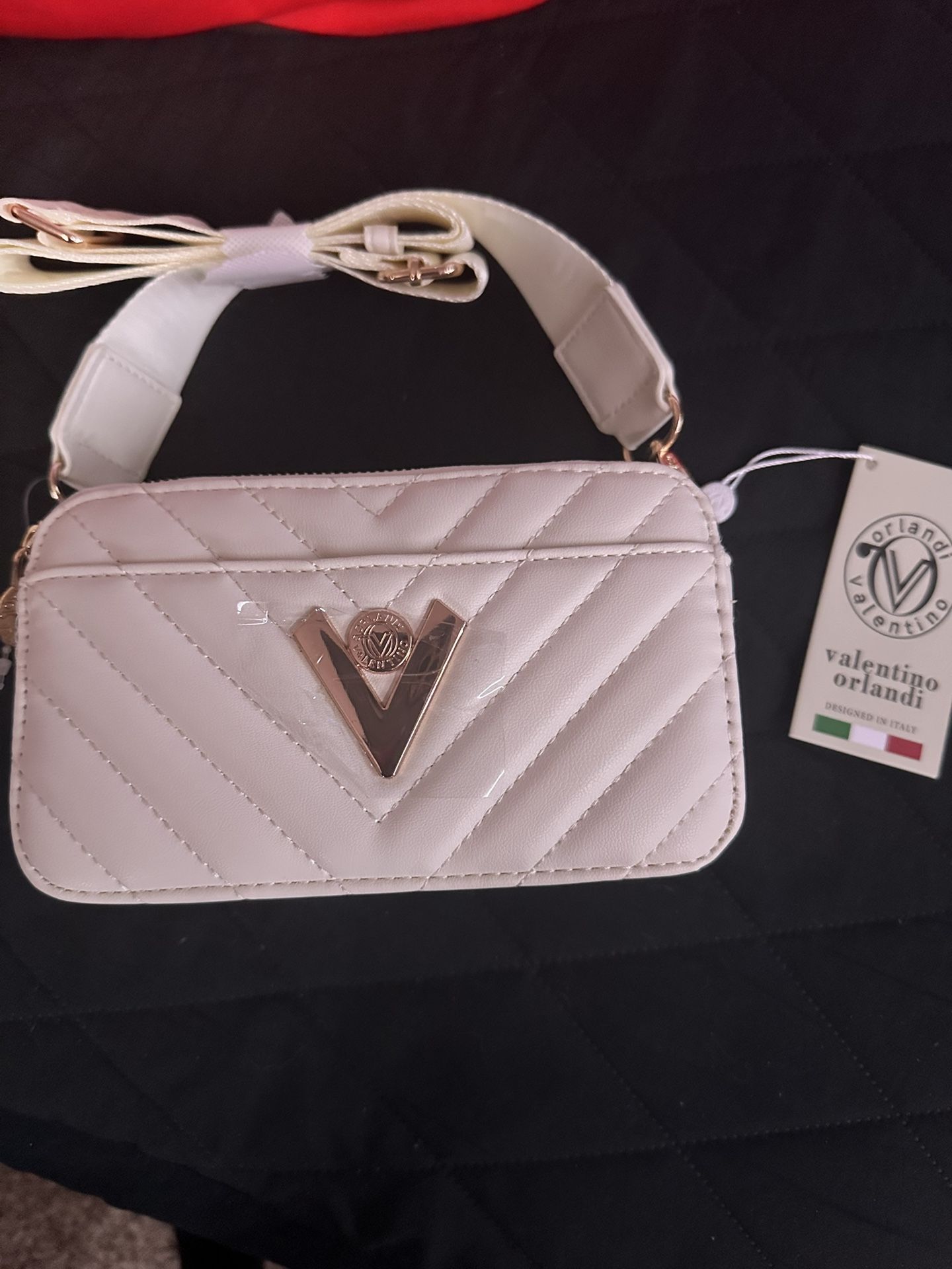 White Valentino Orlandi Camera Bag