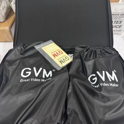 GVM - Luz de video LED RGB de 1500D, 3 Pack