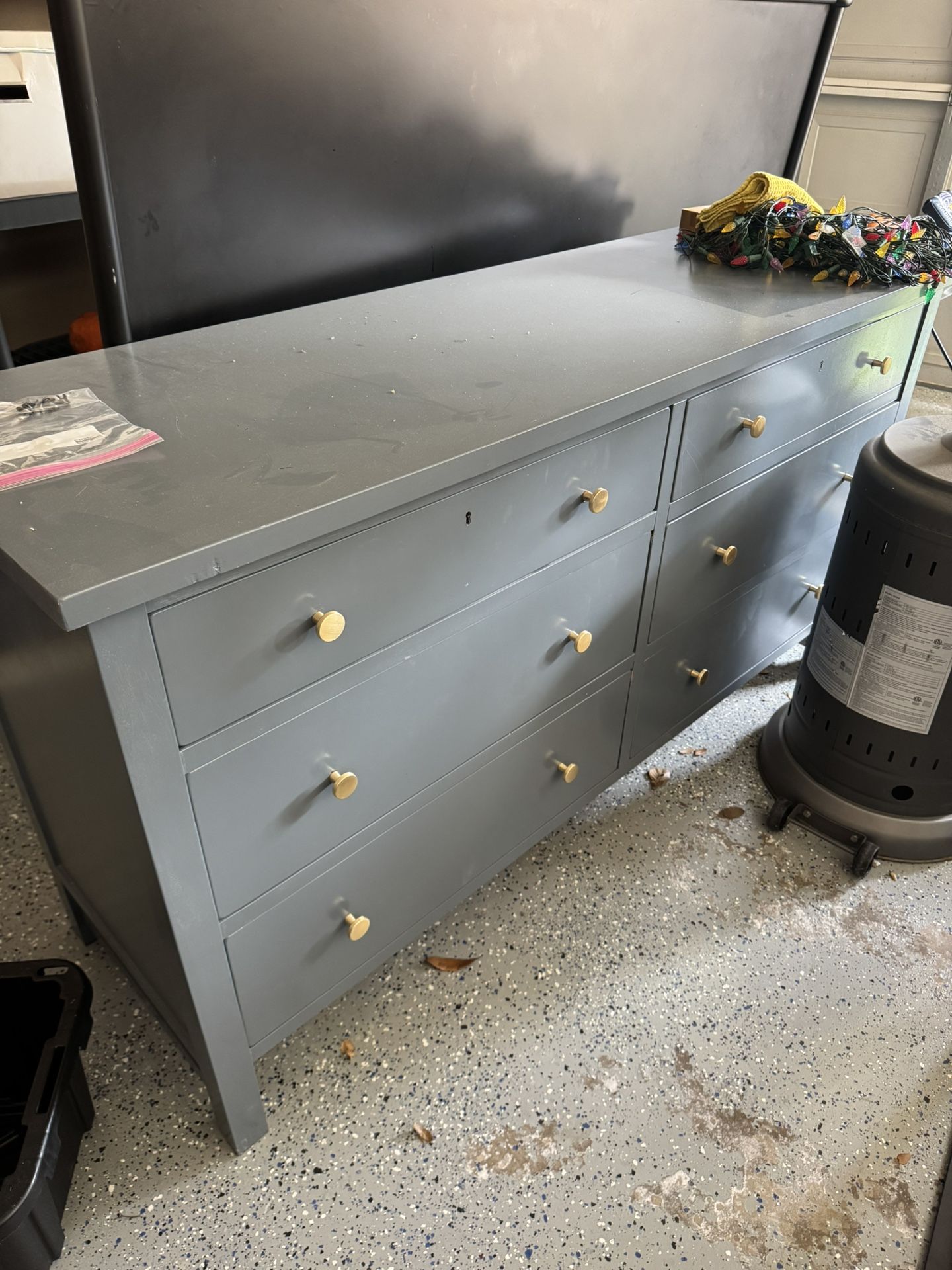 Dresser Blue Gray Color