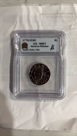 ICG MS67 Advance Release $1 Coin 1(contact info removed)