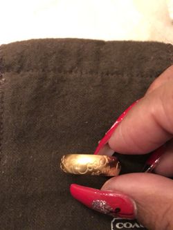 COACH Script Band Ring Size:8